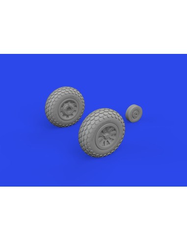 P-51D wheels oval tread 