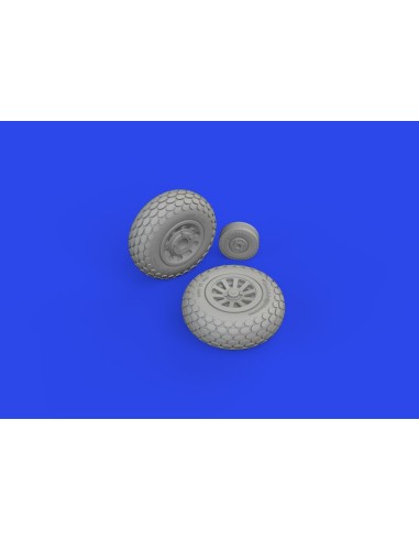 P-51D wheels oval tread 