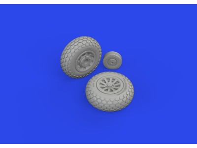 P-51D wheels oval tread 