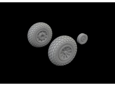 P-51D wheels oval tread 
