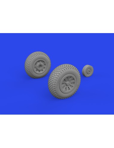 P-51D wheels cross tread 