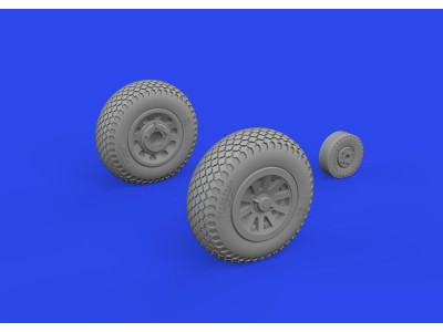 P-51D wheels cross tread 