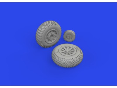 P-51D wheels cross tread 