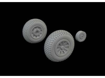 P-51D wheels cross tread 