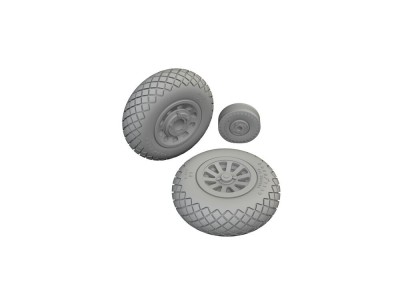 P-51D wheels diamond tread 2 1/72 