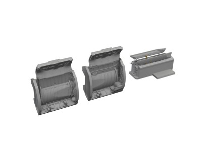 MiG-21 wheel bays PRINT 