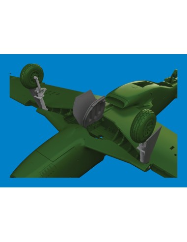 P-51D undercarriage legs PRINT  EDUARD 