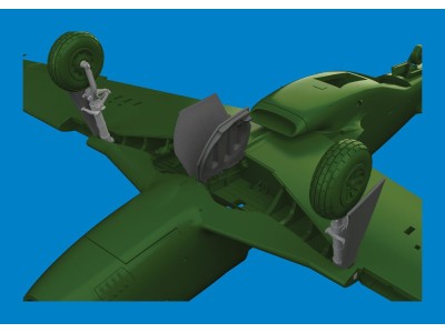 P-51D undercarriage legs PRINT  EDUARD 