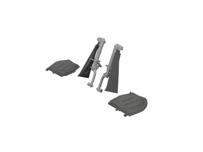 P-51D undercarriage legs PRINT  EDUARD 