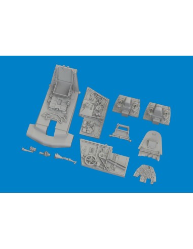 Bf 109G-10 cockpit PRINT 