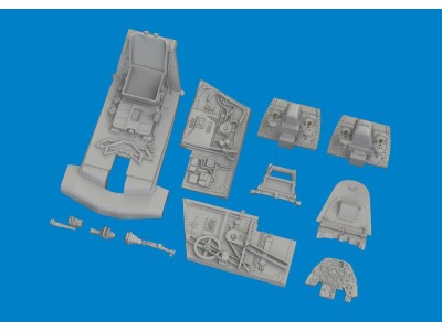 Bf 109G-10 cockpit PRINT 