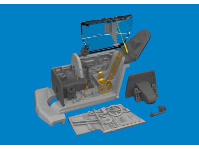 Bf 109G-10 cockpit PRINT 
