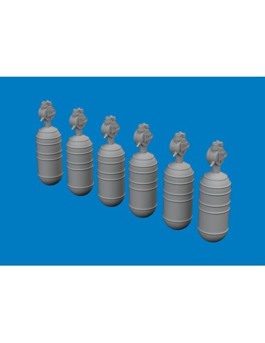 WWII USAAF oxygen cylinder A-6 PRINT 