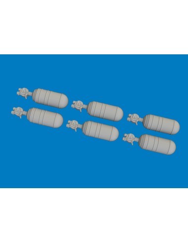 WWII USAAF oxygen cylinder A-6 PRINT 