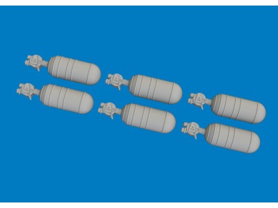 WWII USAAF oxygen cylinder A-6 PRINT 