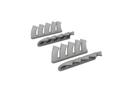 Mosquito exhaust stacks PRINT  TAMIYA 