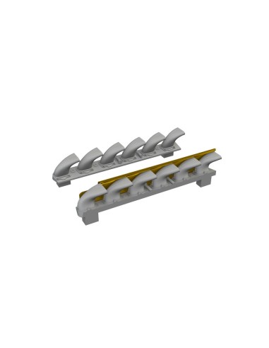 Bf 109G-6 exhaust stacks PRINT  TAMIYA 