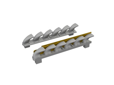 Bf 109G-6 exhaust stacks PRINT  TAMIYA 