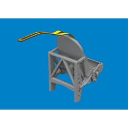 Spitfire Mk.I/II/V metal seat w/ integral belts PRINT for IBG 