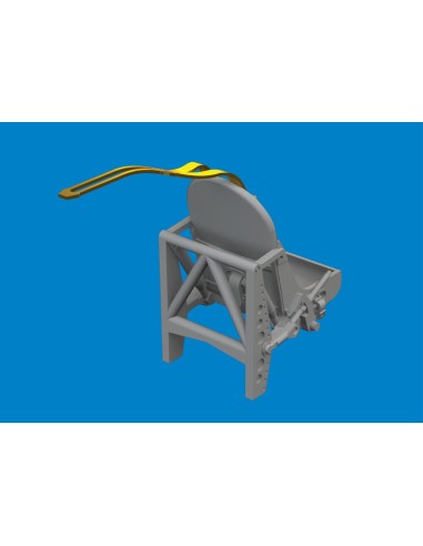 Spitfire Mk.I/II/V metal seat w/ integral belts PRINT for IBG 