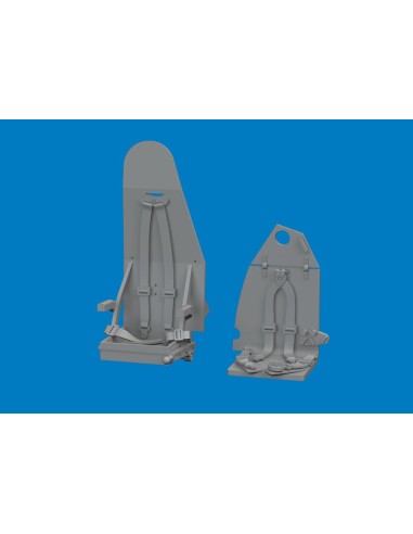 Mosquito seats w/ integral belts PRINT for Special Hobby 