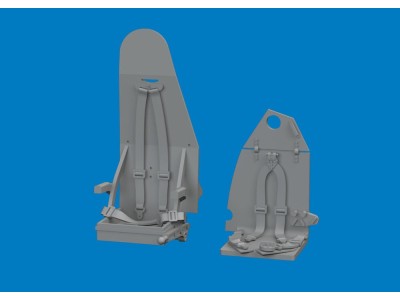 Mosquito seats w/ integral belts PRINT for Special Hobby 