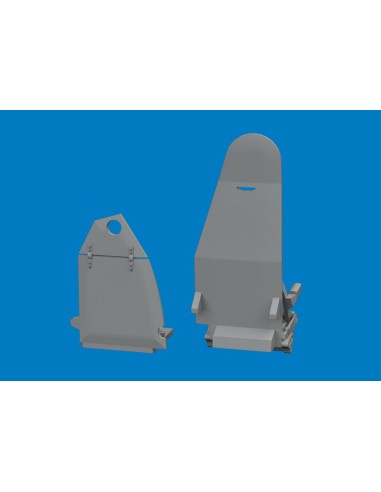 Mosquito seats w/ integral belts PRINT for Special Hobby 