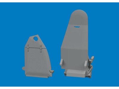 Mosquito seats w/ integral belts PRINT for Special Hobby 