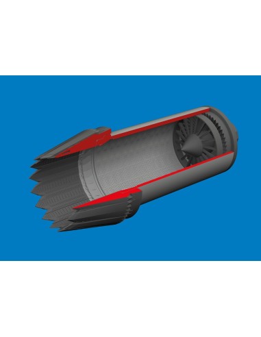 F-35C exhaust nozzle PRINT for Tamiya 
