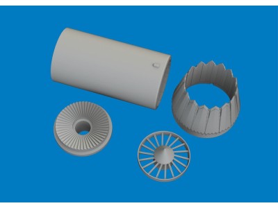 F-35C exhaust nozzle PRINT for Tamiya 