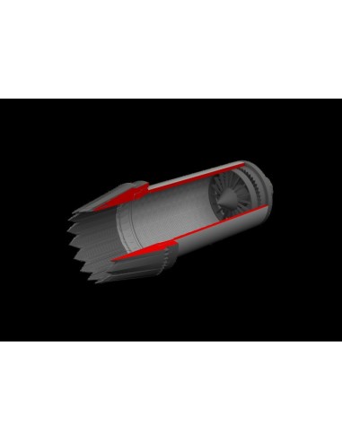 F-35C exhaust nozzle PRINT for Tamiya 