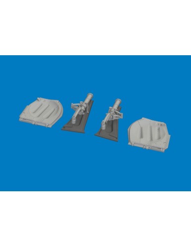 P-51D undercarriage legs PRINT for Arma Hobby 