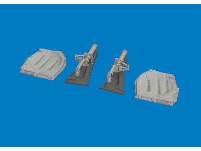 P-51D undercarriage legs PRINT for Arma Hobby 