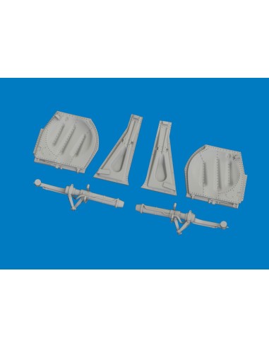 P-51D undercarriage legs PRINT for Arma Hobby 