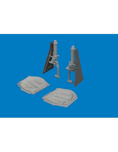 P-51D undercarriage legs PRINT for Arma Hobby 