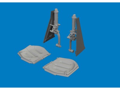 P-51D undercarriage legs PRINT for Arma Hobby 