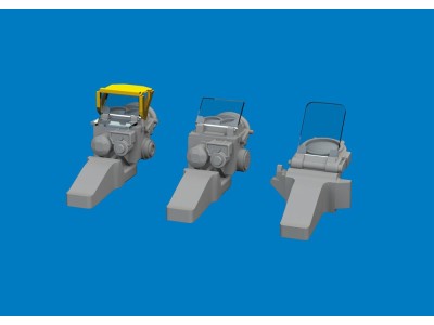 P-51D gun sights PRINT for Arma Hobby 