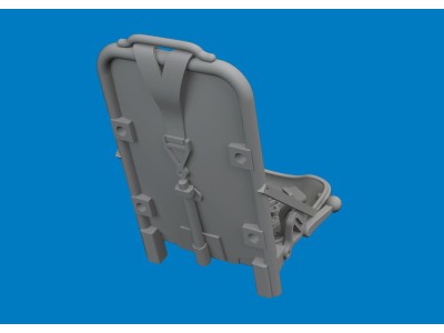 P-51D seat w/ integral seat belts PRINT for Arma Hobby 