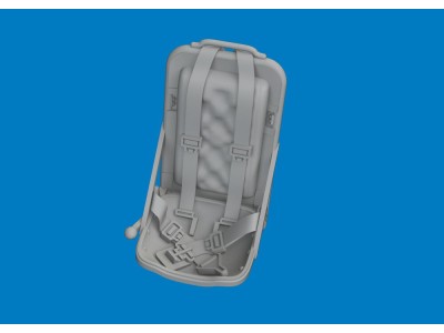 P-51D seat w/ integral seat belts PRINT for Arma Hobby 
