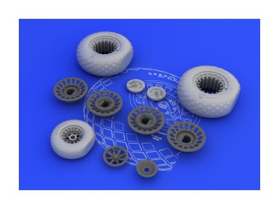 B-25H/J wheels for HK Models 