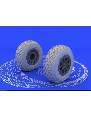P-51 wheels for Tamiya 