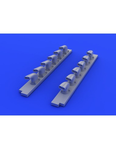 Bf 109G-6 exhaust stacks for Revell 