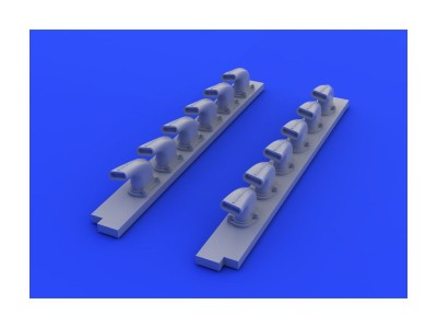 Bf 109G-6 exhaust stacks for Revell 