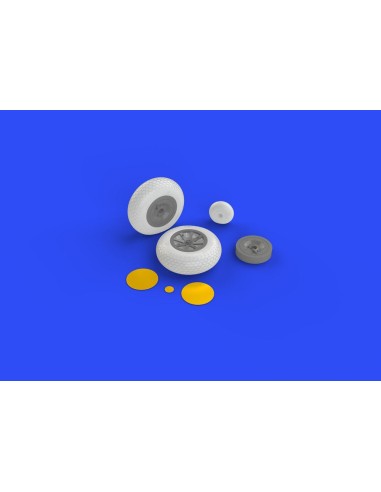 P-40 wheels w/pattern for Hasegawa 