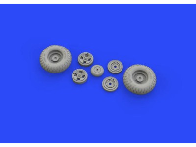 Spitfire Mk.IX wheels 4spoke w/pattern for Tamiya 