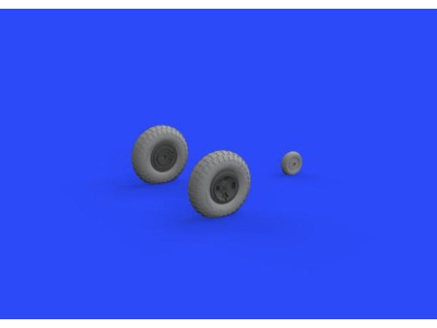 Spitfire Mk.IX wheels 4spoke w/pattern for Tamiya 