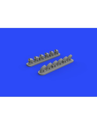 P-40E exhaust stacks for Hasegawa 