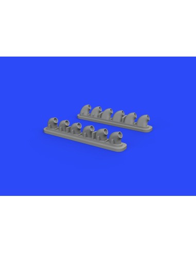 P-40E exhaust stacks for Hasegawa 