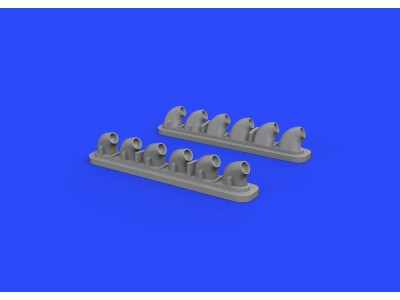 P-40E exhaust stacks for Hasegawa 