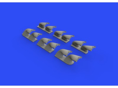 P-40 exhaust stacks fishtail f.Hasegawa 